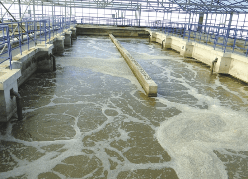 Aeration tank in wastewater treatment