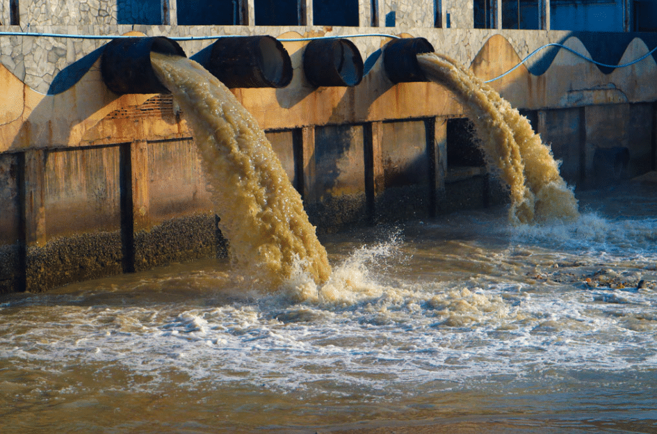 Wastewater generated in daily life, industrial production and other activities