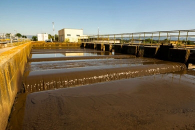 Municipal wastewater treatment site passes sludge dewatering polymer