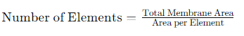 Flux rate formula for industrial reverse osmosis