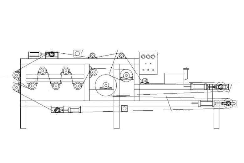 Main components of a belt filter press