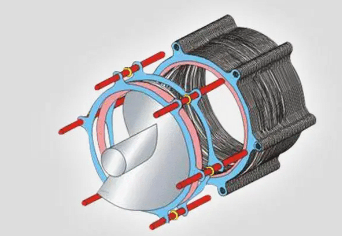 Worm shell design for vortex dewatering presses