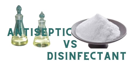 antiseptic vs disinfectant